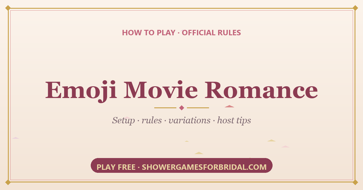 How to play Emoji Movie Romance — rules and setup guide