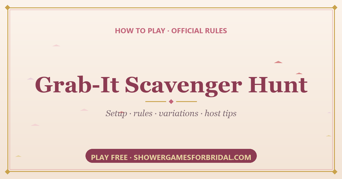 How to play Grab-It Scavenger Hunt — rules and setup guide