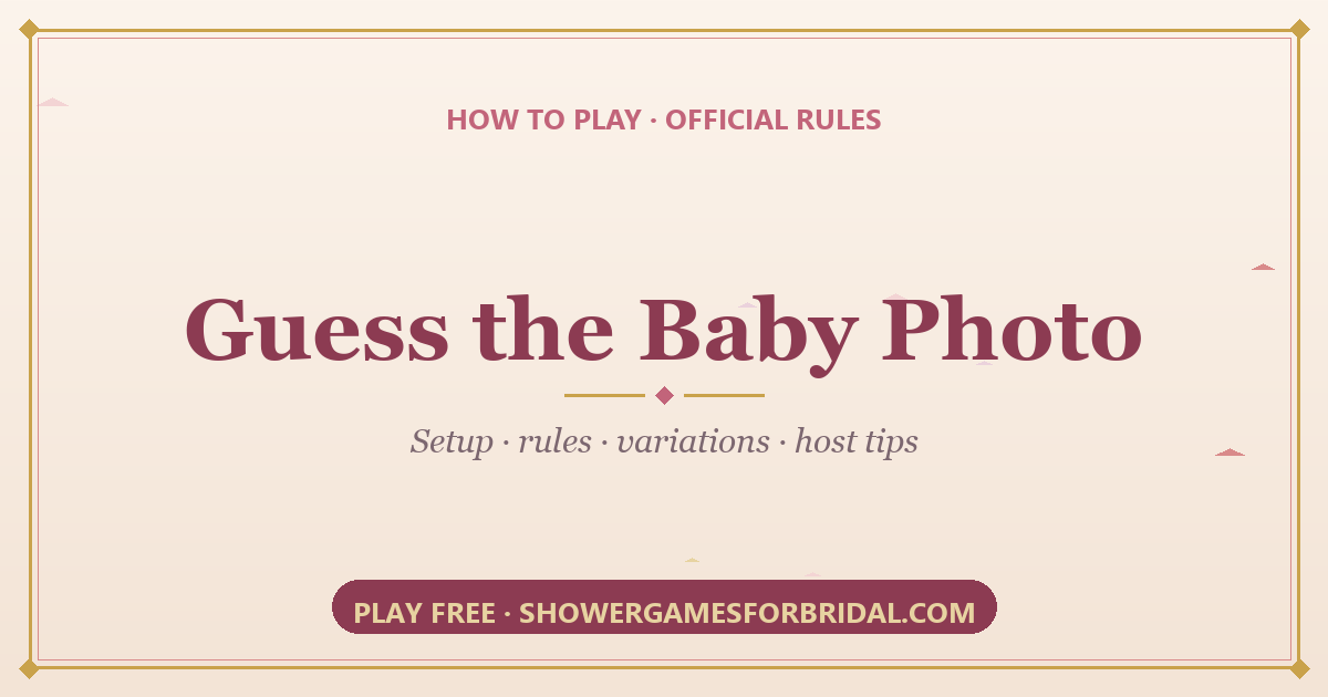 How to play Guess the Baby Photo — rules and setup guide