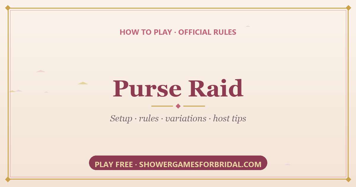 How to play Purse Raid — rules and setup guide
