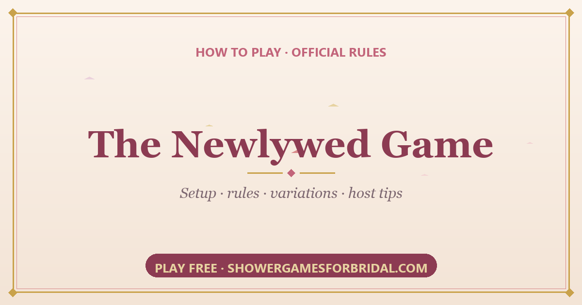 How to play The Newlywed Game — rules and setup guide