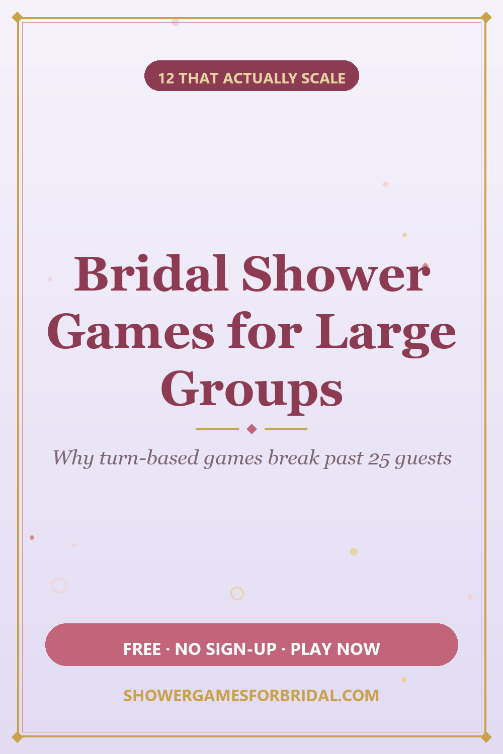 Bridal Shower Games for Large Groups: 12 That Actually Scale (2026)