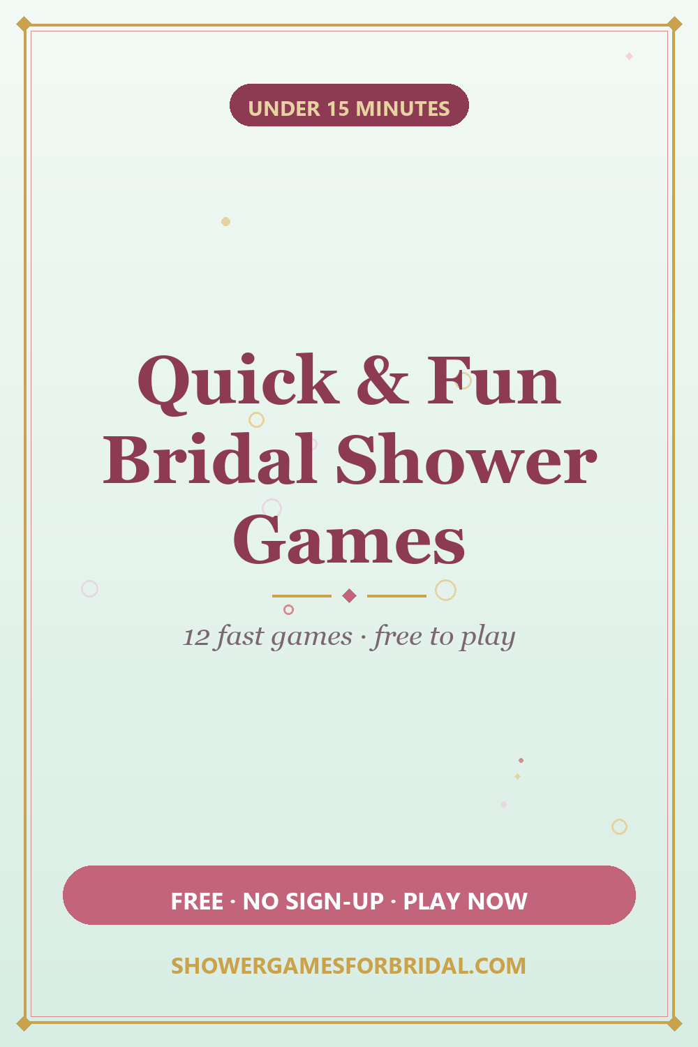 Bridal Shower Games That Are Quick and Fun: 12 Picks Under 15 Minutes (2026)